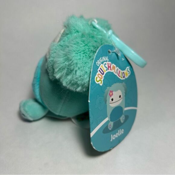 NWT Squishmallows Joelle The Bigfoot Clip On Plush Toy Stuffed Animal Backpack - Picture 4 of 5